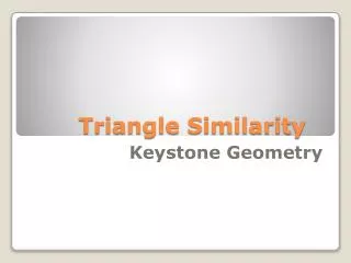 Triangle Similarity