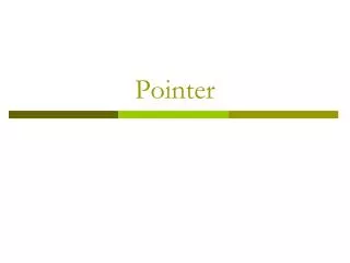 pointer