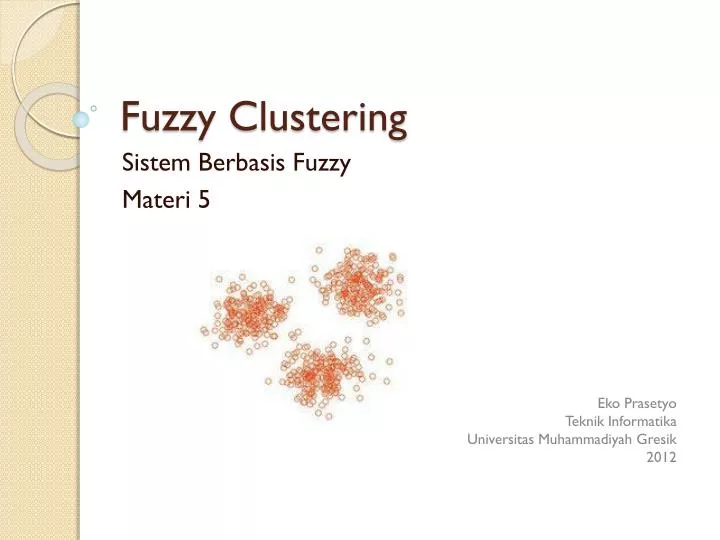 fuzzy clustering