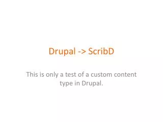drupal scribd
