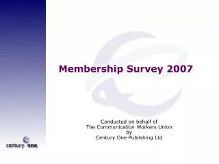 Membership Survey 2007