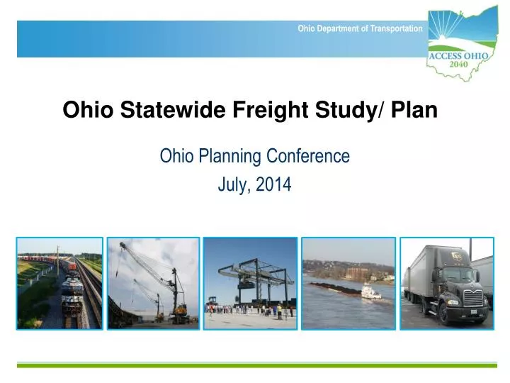 ohio statewide freight study plan