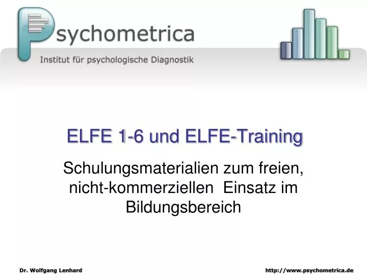 elfe 1 6 und elfe training