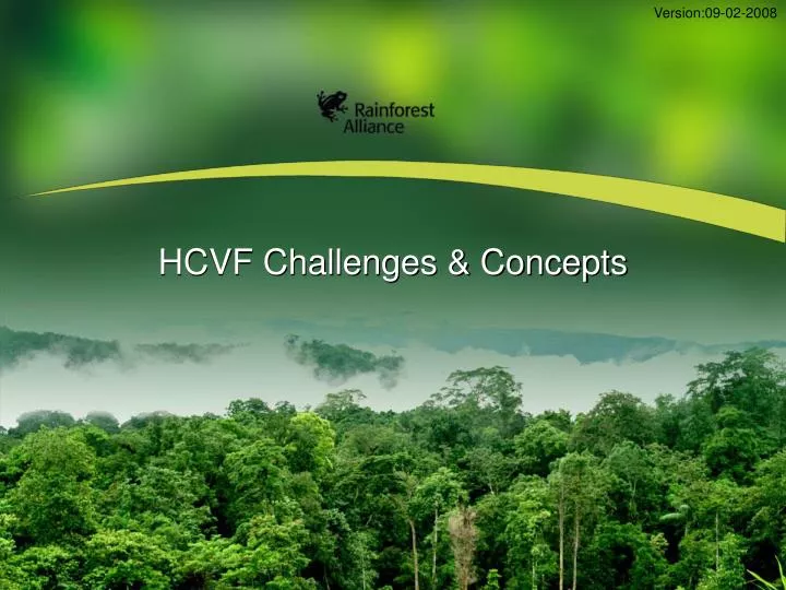 hcvf challenges concepts
