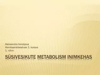 aleksandra vorobjova hambaarstiteaduse 2 kursus 1 r hm
