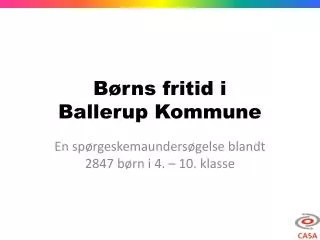 b rns fritid i ballerup kommune