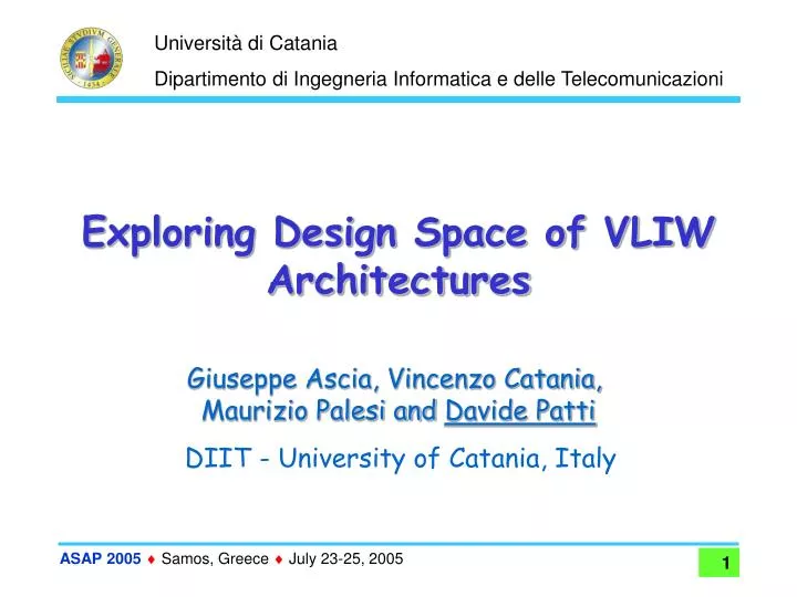 exploring design space of vliw architectures