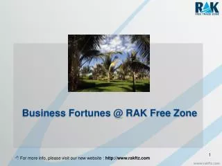 Business Fortunes @ RAK Free Zone