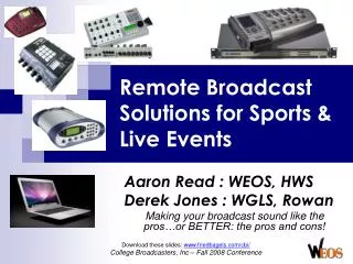 Remote Broadcast Solutions for Sports &amp; Live Events