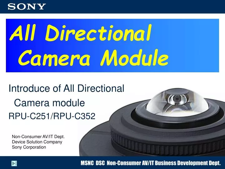 all directional camera module