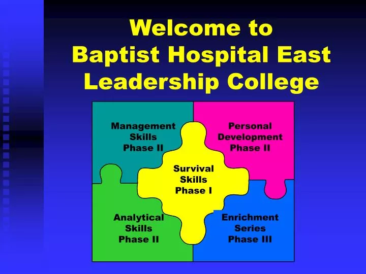 welcome to baptist hospital east leadership college