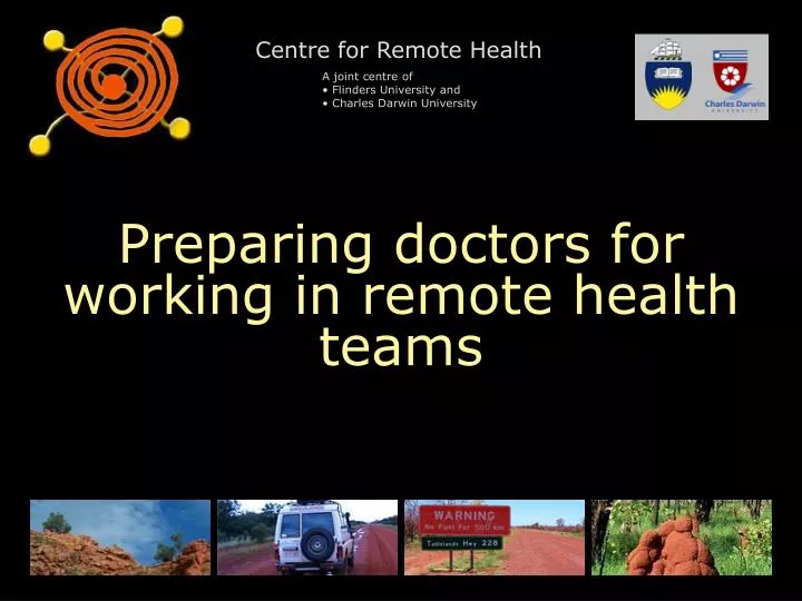 preparing doctors for working in remote health teams