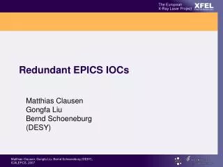 Redundant EPICS IOCs