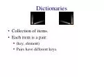 Efficient Dictionary Structures for Static and Dynamic Data Management in Software Applications - slide 1