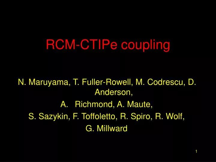 rcm ctipe coupling