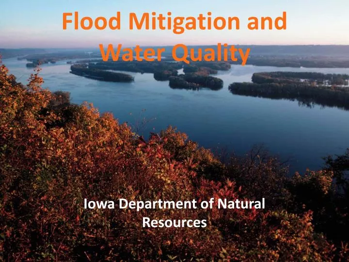 flood mitigation and water quality