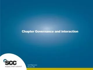 Chapter Governance and interaction