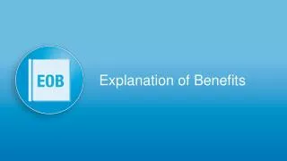 Explanation of Benefits