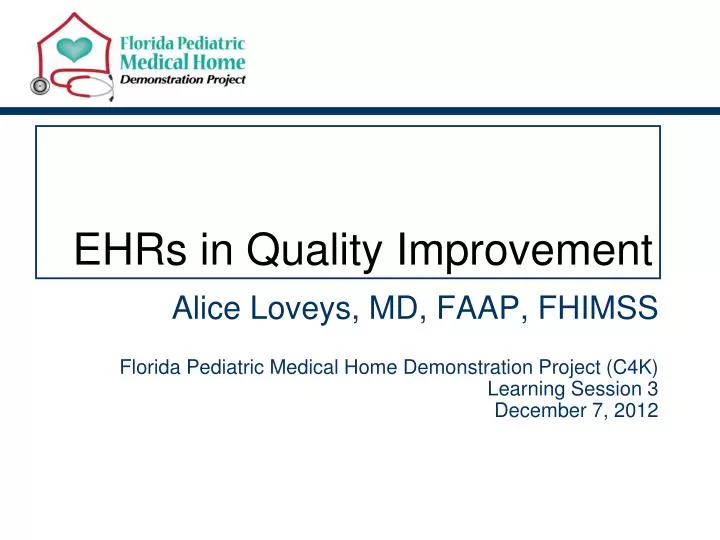 ehrs in quality improvement
