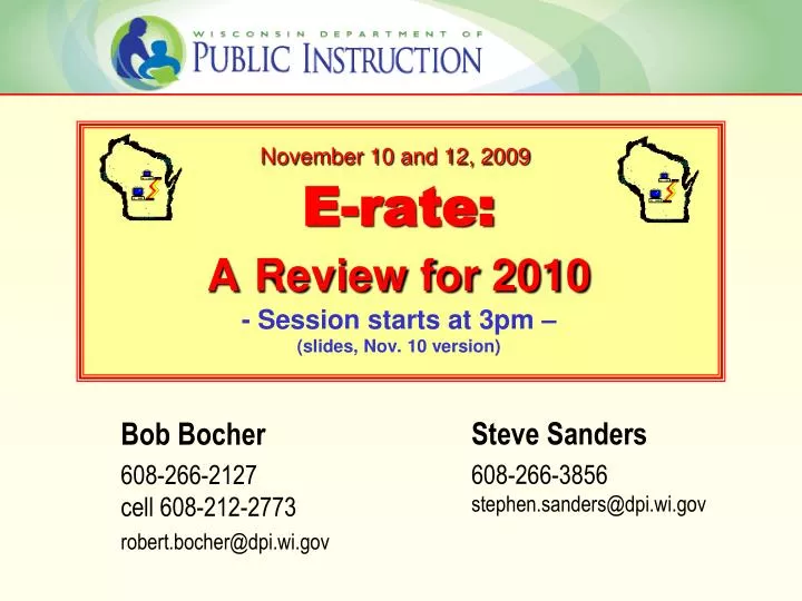 e rate a review for 2010 session starts at 3pm slides nov 10 version