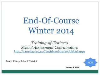End-Of-Course Winter 2014