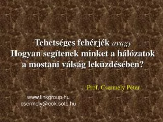 prof csermely p ter