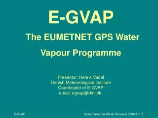 EUMETNET, the Network of European Meteorological Services,