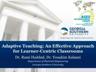 Adaptive Teaching: An Effective Approach for Learner-Centric Classrooms