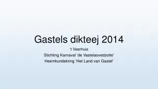 gastels dikteej 2014