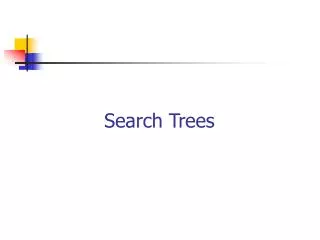 Search Trees
