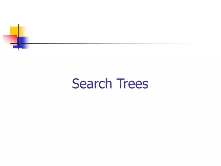 search trees