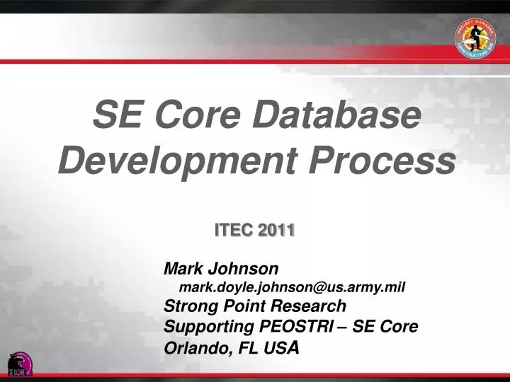 se core database development process