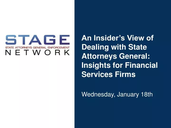 an insider s view of dealing with state attorneys general insights for financial services firms