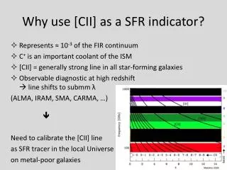 Why use [CII] as a SFR indicator?