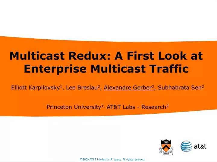 multicast redux a first look at enterprise multicast traffic