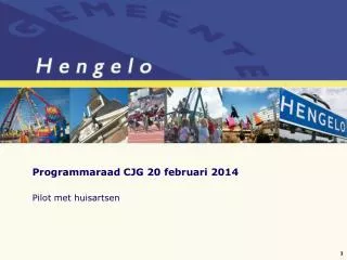 programmaraad cjg 20 februari 2014