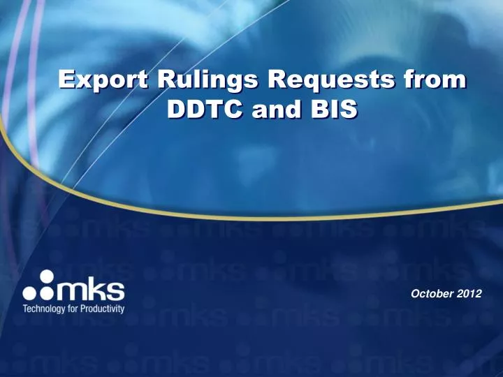 export rulings requests from ddtc and bis