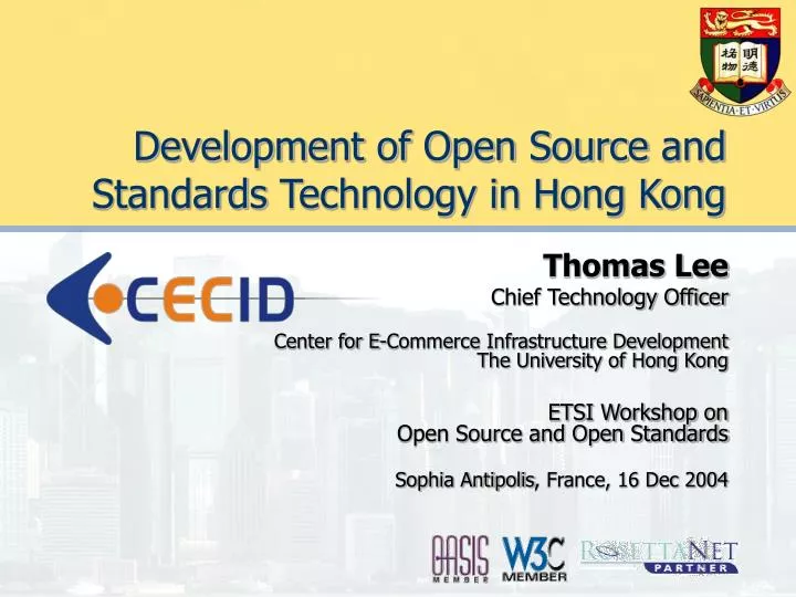 development of open source and standards technology in hong kong