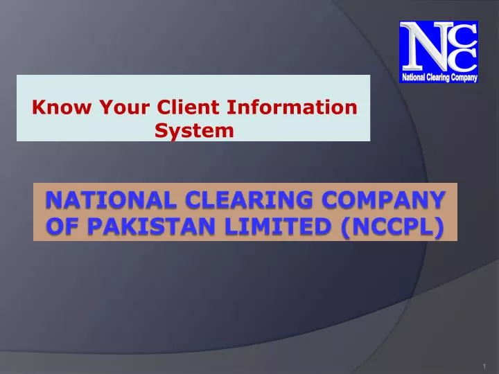 know your client information system