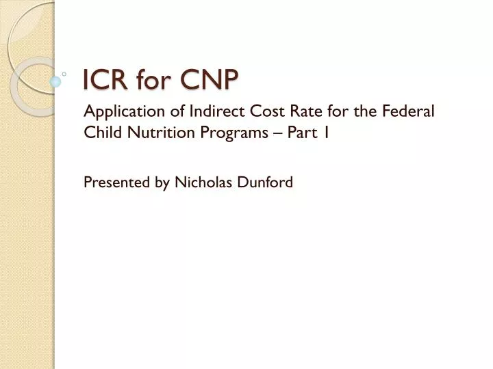 icr for cnp