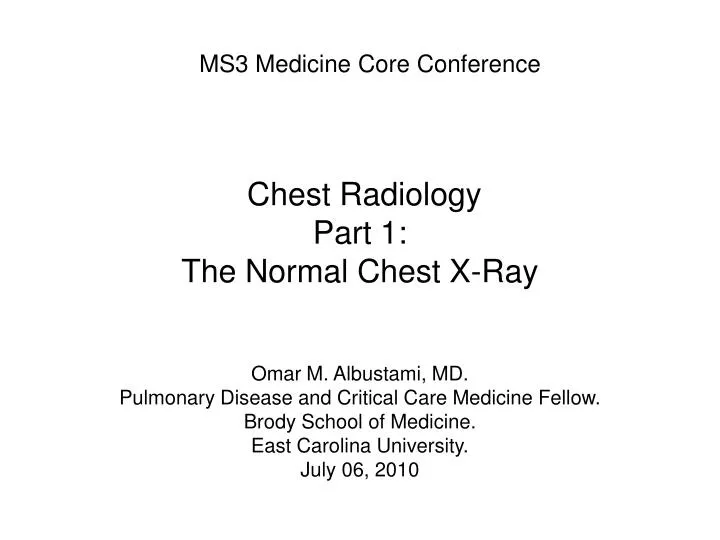 chest radiology part 1 the normal chest x ray