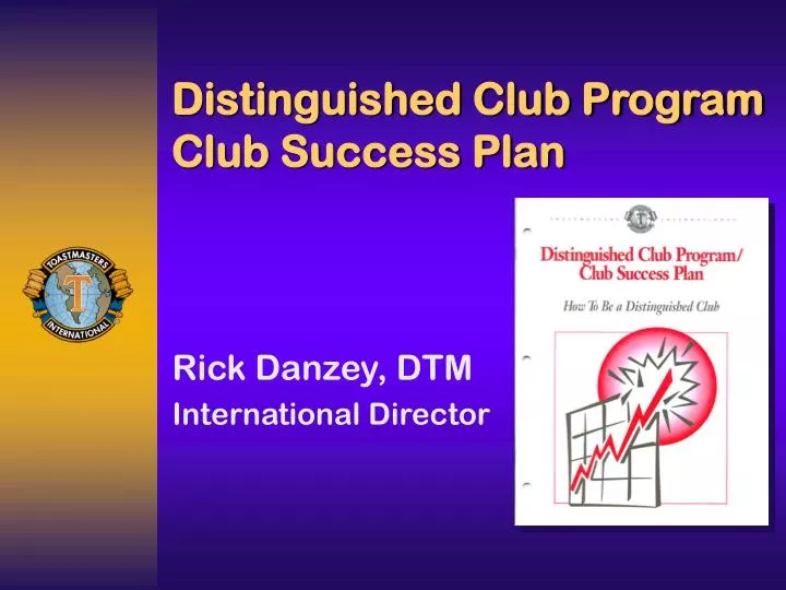 distinguished club program club success plan