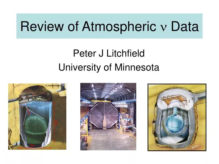 review of atmospheric data