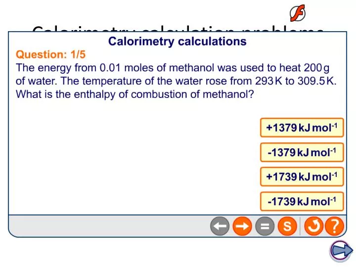 calorimetry calculation problems