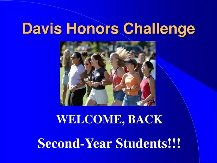 davis honors challenge