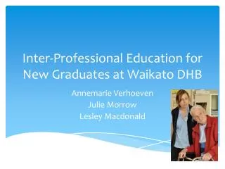 Inter-Professional Education for New Graduates at Waikato DHB
