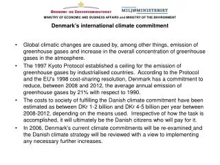 The CO2-quota law is the cornerstone in Denmark's climate strategy
