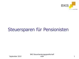 steuersparen f r pensionisten