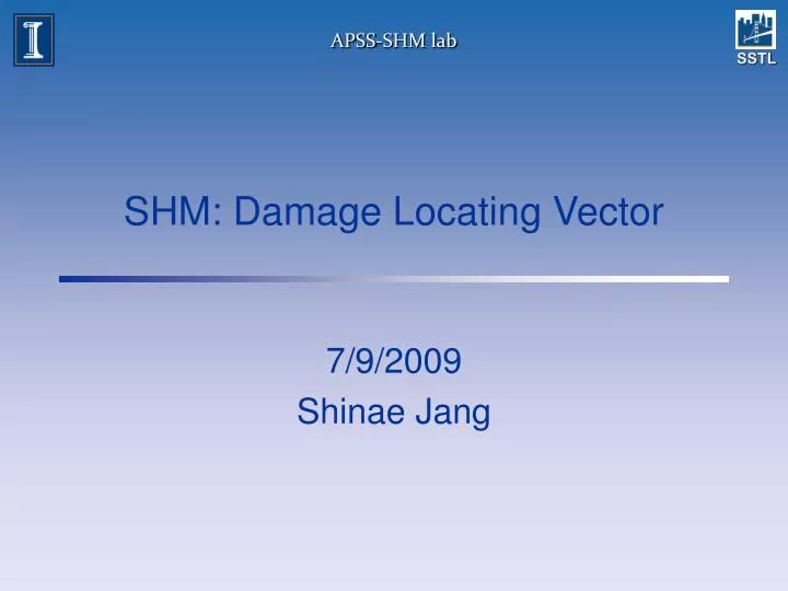 shm damage locating vector