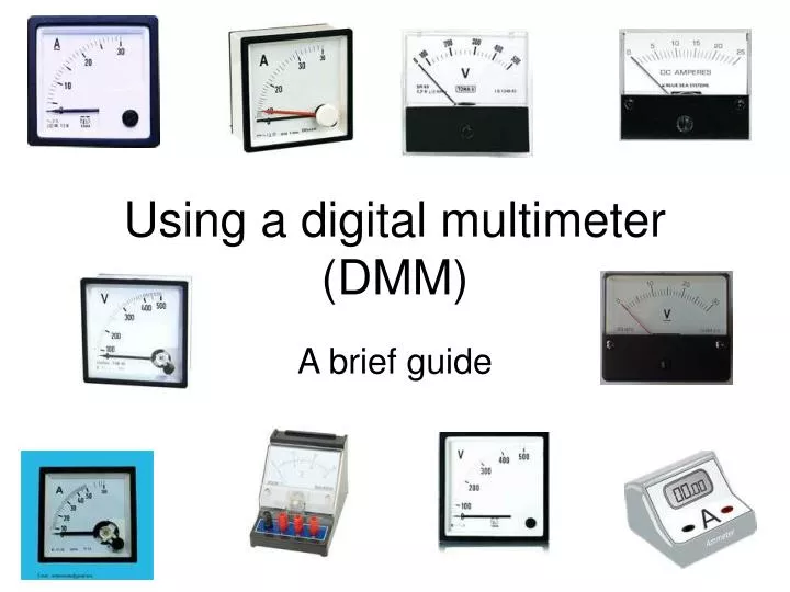 using a digital multimeter dmm